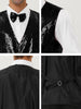 Classic Sequin Shiny Single-breasted Party Suit Vest
