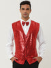 Classic Sequin Shiny Single-breasted Party Suit Vest