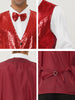 Classic Sequin Shiny Single-breasted Party Suit Vest