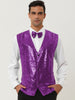 Classic Sequin Shiny Single-breasted Party Suit Vest