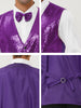 Classic Sequin Shiny Single-breasted Party Suit Vest
