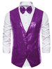 Classic Sequin Shiny Single-breasted Party Suit Vest