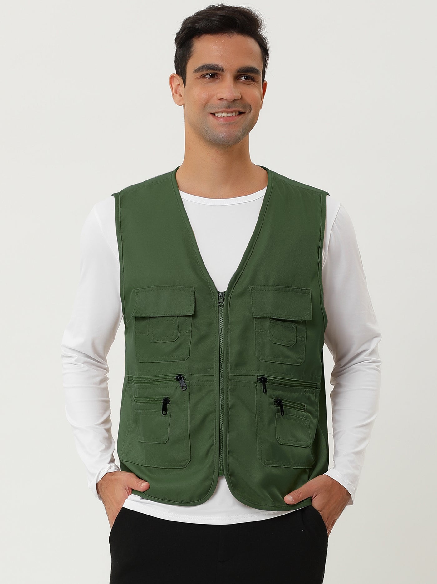Bublédon Casual Lightweight Outdoor Multi-pockets Cargo Vest