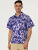 Lapel Floral Print Cotton Hawaiian Beach Botton Shirt