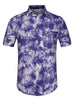 Lapel Floral Print Cotton Hawaiian Beach Botton Shirt