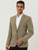 Basic Notched Lapel One Button Houndstooth Blazer