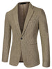 Basic Notched Lapel One Button Houndstooth Blazer