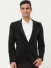 Mr. Football Style Chic Velvet Solid One Button Party Prom Suit Blazer