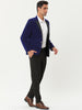 Mr. Football Style Chic Velvet Solid One Button Party Prom Suit Blazer