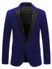 Mr. Football Style Chic Velvet Solid One Button Party Prom Suit Blazer