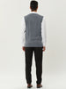 Casual V Neck Sleeveless Argyle Knit Sweater Vest