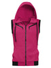 Kangaroo Pocket Zip Up Drawstring Hooded Vest