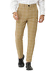 Casual Plaid Flat Front Business Pencil Dress Pants