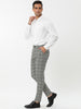 Casual Plaid Flat Front Business Pencil Dress Pants