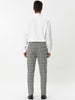 Casual Plaid Flat Front Business Pencil Dress Pants