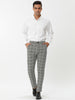 Casual Plaid Flat Front Business Pencil Dress Pants