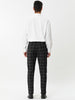 Casual Plaid Flat Front Business Pencil Dress Pants