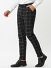 Casual Plaid Flat Front Business Pencil Dress Pants