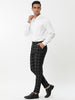 Casual Plaid Flat Front Business Pencil Dress Pants