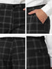 Casual Plaid Flat Front Business Pencil Dress Pants