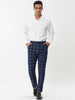Casual Plaid Flat Front Business Pencil Dress Pants