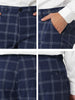 Casual Plaid Flat Front Business Pencil Dress Pants