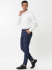 Casual Plaid Flat Front Business Pencil Dress Pants