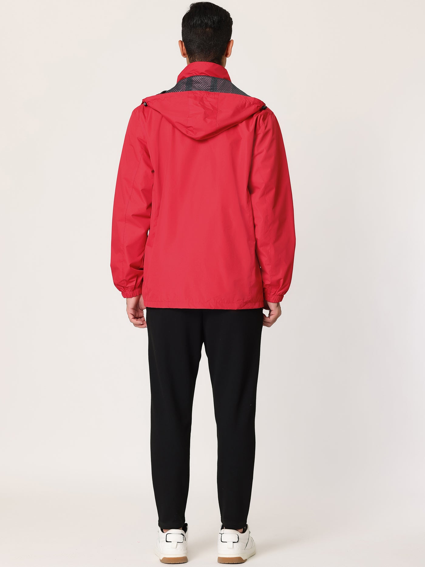 Bublédon Lightweight Hooded Full-Zip Plain Windbreaker Jacket