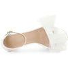 Perphy Open Toe Ankle Strap Bow Tie Stiletto Heel Sandals