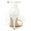 Perphy Open Toe Ankle Strap Bow Tie Stiletto Heel Sandals