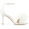 Perphy Open Toe Ankle Strap Bow Tie Stiletto Heel Sandals