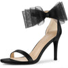 Perphy Open Toe Ankle Strap Bow Tie Stiletto Heel Sandals