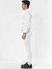 Smart Casual Striped Flat Front Zip Business Pants