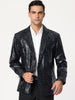 Retro Leopard Printed Luxury Notched Lapel Blazer