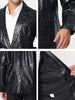 Retro Leopard Printed Luxury Notched Lapel Blazer