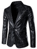 Retro Leopard Printed Luxury Notched Lapel Blazer