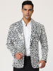 Retro Leopard Printed Luxury Notched Lapel Blazer