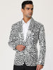 Retro Leopard Printed Luxury Notched Lapel Blazer