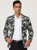 Retro Leopard Printed Luxury Notched Lapel Blazer