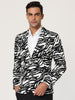 Retro Leopard Printed Luxury Notched Lapel Blazer