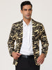 Retro Leopard Printed Luxury Notched Lapel Blazer