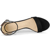 Perphy Open Toe Ankle Strap Kitten Heels Sandals
