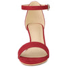 Perphy Open Toe Ankle Strap Kitten Heels Sandals
