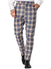 Skinny Plaid Casual Bussiness Checked Dress Pants