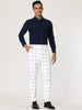 Skinny Plaid Casual Bussiness Checked Dress Pants