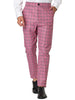 Skinny Plaid Casual Bussiness Checked Dress Pants