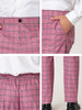 Skinny Plaid Casual Bussiness Checked Dress Pants