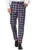 Skinny Plaid Casual Bussiness Checked Dress Pants