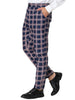 Skinny Plaid Casual Bussiness Checked Dress Pants