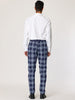 Flat Front Plaid Print Business Checked Dress Pants